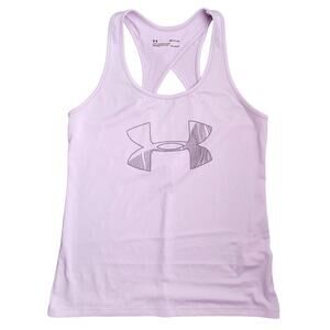 Under Armour Heatgear Womens Pink Criss-Cross Racerback Tank Top Size Small